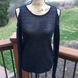 Rag & Bone knit shoulder-less striped top Medium